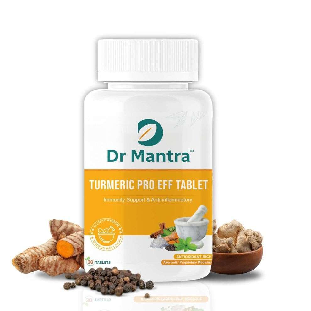 1_0da9c53a-3506-4658-b4cf-7d0974807db2 (1) Dr Mantra Turmeric Pro Effervescent Tablets for Immunity & Cold| 15 Tablets - Image 1