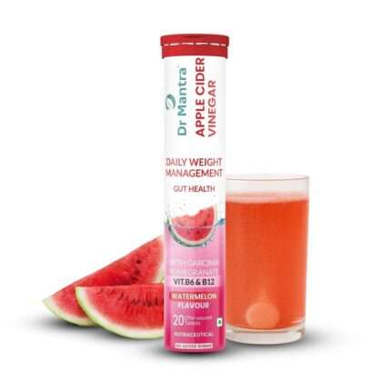 Dr Mantra Apple Cider Vinger for Weight Management | 20 Eff Tablets Effervescent Tablets For Weight Management